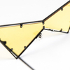 Sunglasses Women Triangle Frame Metal Blue Light Blocking Anti-Glare UV400 Protection
